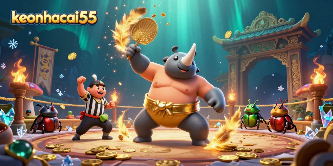 Join the excitement of keonhacai55 as the beetle champion stomps for big wins!
