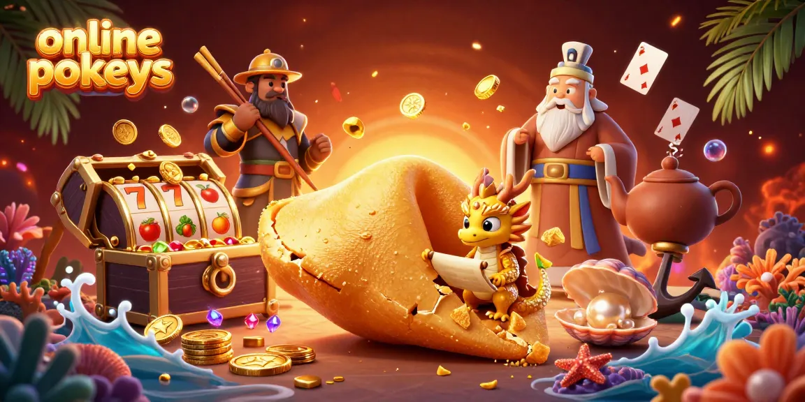Spin the winning reels with exciting online pokies in a vibrant 3D casino scene.